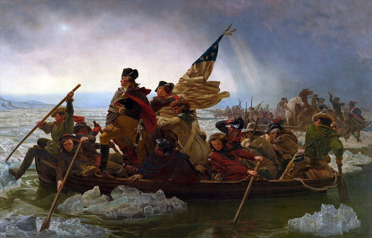 Washington Crossing the Delaware by Emanuel Leutze — public domain.